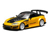 Honda S2000 RHD Right Hand Drive J's Racing New Indy Yellow Pearl with Carbon Hood and Top 1/64 Diecast Model Car MotorHelix M65146