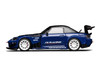 Honda S2000 RHD Right Hand Drive J's Racing Apex Blue Pearl with Carbon Hood and Top 1/64 Diecast Model Car MotorHelix M65152