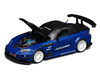 Honda S2000 RHD Right Hand Drive J's Racing Apex Blue Pearl with Carbon Hood and Top 1/64 Diecast Model Car MotorHelix M65152