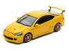 Honda Integra Type R DC5 MUGEN RHD Right Hand Drive Phoenix Yellow 1/64 Diecast Model Car MotorHelix M65810