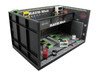 RWB Garage Diorama Black with Accessories 1/64 Model MotorHelix M90221