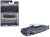 1957 Chevrolet Bel Air Lowrider Gray Metallic with Light Green Top and Halloween Graphics 1/64 Diecast Model Car IXO Models IA64040