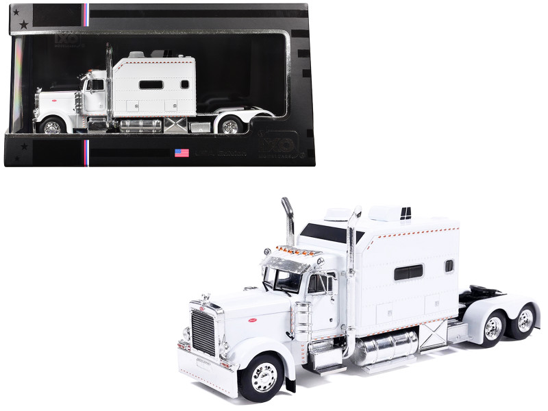 2002 Peterbilt 379 Truck Tractor White 1/64 Diecast Model Car IXO Models U64TR017