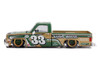 Chevrolet Silverado Pickup Truck #33 Kaido Intimidator V2 Green and Gold with Graphics Designed by Jun Imai Kaido House Special 1/64 Diecast Model Car Mini GT KHMG267