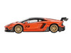 Lamborghini Aventador LB-Works Orange with Matt Black Top Malaysia Diecast Expo MDX 2025 Limited Edition 1/64 Diecast Model Car Mini GT MGT01133