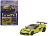 Chevrolet Corvette ZR1 Accelerate Yellow with Carbon Top Limited Edition 1/64 Diecast Model Car Mini GT MGT01158