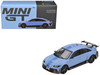 Hyundai RN22e (VP1) Light Blue with Blue Stripe Limited Edition 1/64 Diecast Model Car Mini GT MGT01208