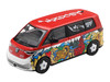 Volkswagen ID. Buzz Van Mizu Design Red and White with Graphics Limited Edition 1/64 Diecast Model Car Mini GT MGT01209