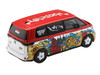 Volkswagen ID. Buzz Van Mizu Design Red and White with Graphics Limited Edition 1/64 Diecast Model Car Mini GT MGT01209