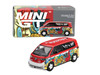 Volkswagen ID. Buzz Van Mizu Design Red and White with Graphics Limited Edition 1/64 Diecast Model Car Mini GT MGT01209