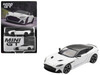 Aston Martin DBS RHD Right Hand Drive Stratus White with Carbon Top Limited Edition 1/64 Diecast Model Car Mini GT MGT01225
