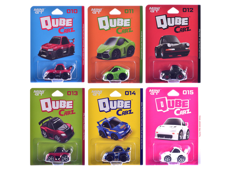 QubeCarz Series #3 Set of 6 pieces 1/64 Diecast Model Cars Mini GT QZ-COMBO-003