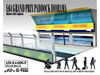 Grand Prix Paddock Diorama Team Blue with LED Lights for 1/64 Scale Models American Diorama AD-2446MJ
