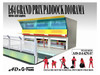 Grand Prix Paddock Diorama Team Red with LED Lights for 1/64 Scale Models American Diorama AD-2447MJ