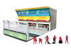 Grand Prix Paddock Diorama Team Red with LED Lights for 1/64 Scale Models American Diorama AD-2447MJ