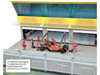 Grand Prix Paddock Diorama Team Red with LED Lights for 1/64 Scale Models American Diorama AD-2447MJ