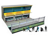 Grand Prix Paddock Diorama Team Black with LED Lights for 1/64 Scale Models American Diorama AD-2448MJ