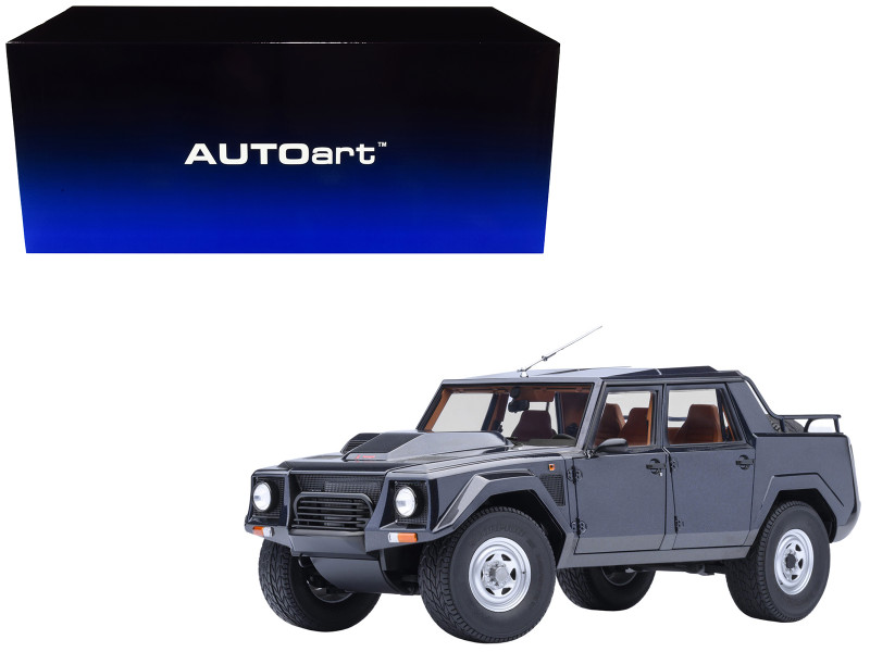 Lamborghini LM002 Blu Acapulco Blue Metallic 1/18 Model Car Autoart 74552