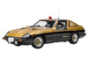 Nissan Fairlady Z S130 RHD Right Hand Drive Super Z Gold Metallic and Black Seibu Keisatsu 1979-1984 TV Series 1/18 Model Car Autoart 77476