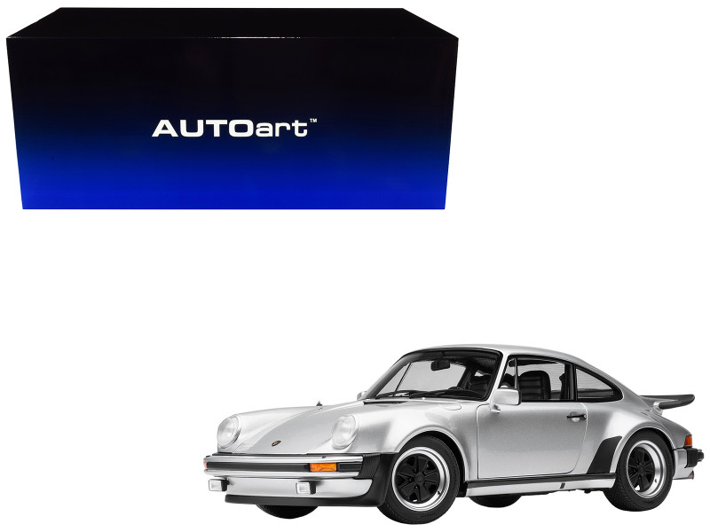 Porsche 911 Turbo 3.0 930 Silver Metallic 1/18 Model Car Autoart 78110