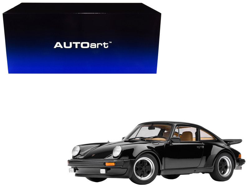 Porsche 911 Turbo 3.0 930 Black 1/18 Model Car Autoart 78111