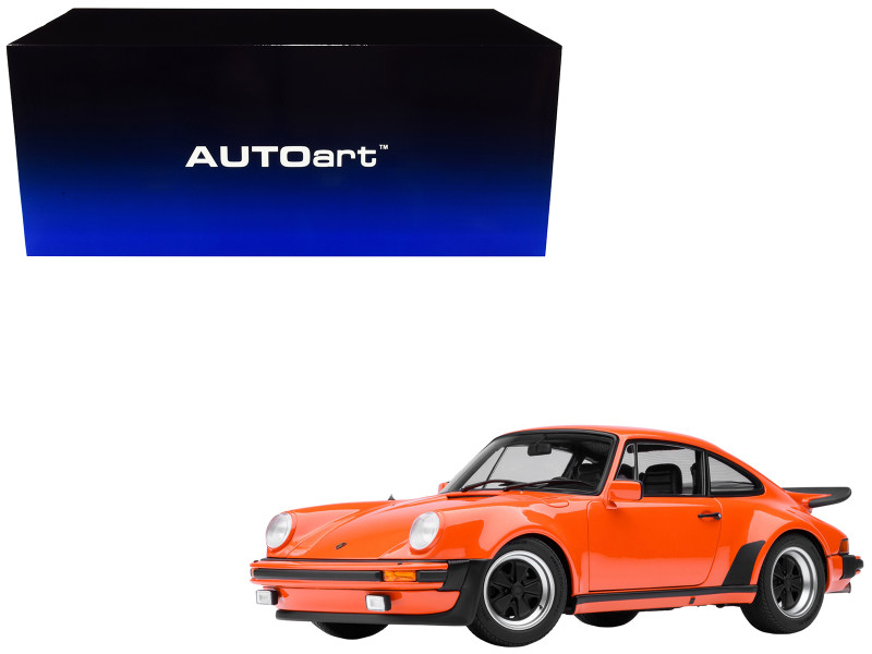 Porsche 911 Turbo 3.0 930 Continental Orange 1/18 Model Car Autoart 78112