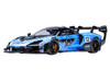 McLaren Senna GTR #12 Presentation Car Blue with Black Top and Graphics 1/18 Model Car by Autoart 81955