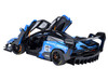 McLaren Senna GTR #12 Presentation Car Blue with Black Top and Graphics 1/18 Model Car by Autoart 81955