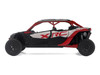 Can-Am Maverick X3 MAX X RC Turbo RR Gray and Red 1/32 Diecast Model BRP Models 60034