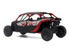 Can-Am Maverick X3 MAX X RC Turbo RR Gray and Red 1/32 Diecast Model BRP Models 60034