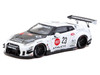 Nissan GT-R R35 LB-Works Type 2 RHD Right Hand Drive #23 Liberty Walk White with Carbon Hood and Metal Oil Can Packaging Hobby64 Series 1/64 Diecast Model Car Tarmac Works T64-090-WH
