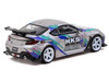 Toyota GR86 RHD Right Hand Drive HKS Gray Metallic with Graphics and Metal Oil Can Packaging Global64 Series 1/64 Diecast Model Car Tarmac Works T64G-038-GY