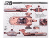 Skill 2 Model Kit Luke Skywalker s X 34 Landspeeder Star Wars Episode IV A New Hope 1977 Movie 1/12 Scale Model AMT AMT1274M