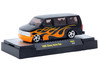 1995 Chevrolet Astro Van Black with Orange Flames Limited Edition to 12804 pieces Worldwide 1/64 Diecast Model Car M2 Machines 31500-HS83