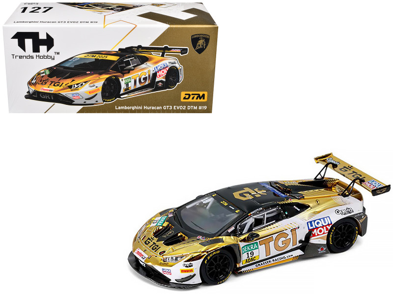Lamborghini Huracan GT3 Evo2 #19 Luca Engstler TGI Team DTM Deutsche Tourenwagen Masters 2025 1/64 Diecast Model Car Trends Hobby 241083-E