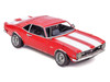 Model Kit 1968 Chevrolet Camaro Z/28 Red with White Stripes Moderate Difficulty Steel Model Metal Earth ME1052