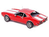 Model Kit 1968 Chevrolet Camaro Z/28 Red with White Stripes Moderate Difficulty Steel Model Metal Earth ME1052