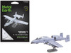 Model Kit Northrop Grumman A-10 Warthog Thunderbolt II Aircraft United States Air Force Gray Moderate Difficulty Steel Model Metal Earth ME1055