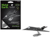 Model Kit Lockheed Martin F-117 Nighthawk Stealth Aircraft Palm Springs Air Museum Black Moderate Difficulty Steel Model Metal Earth ME1060