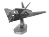 Model Kit Lockheed Martin F-117 Nighthawk Stealth Aircraft Palm Springs Air Museum Black Moderate Difficulty Steel Model Metal Earth ME1060