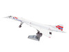 Model Kit BAC Concorde SST Aircraft British Airways White with Striped Tail Premium Series Moderate Difficulty Steel Model Metal Earth PS2028