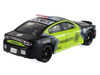 2022 Dodge Charger SSC Mexico City Traffic Control Police Black and Neon Green Hobby Exclusive Series 1/64 Diecast Model Car Greenlight 30561