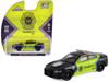 2022 Dodge Charger SSC Mexico City Traffic Control Police Black and Neon Green Hobby Exclusive Series 1/64 Diecast Model Car Greenlight 30561