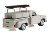 1963 Dodge D-100 Pickup Truck with Ladder Rack Sand Dune White Blue Collar Collection Series 15 1/64 Diecast Model Car Greenlight 35320A
