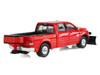 2016 Ram 2500 Pickup Truck with Salt Spreader and Snow Plow Agriculture Red Blue Collar Collection Series 15 1/64 Diecast Model Car Greenlight 35320C