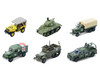 Battalion 64 Series 6 Set of 6 pieces 1/64 Diecast Model Cars Greenlight 61060SET