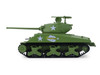 1944 M4A3 Sherman Tank Thunderbolt VI - United States Army WWII Green Battalion 64 Series 6 1/64 Diecast Model Car Greenlight 61060B