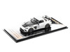 Honda S2000 Varis Arising-II Semi-Wide RHD Right Hand Drive White with Carbon Hood 1/64 Diecast Model Car Liomio LI64-HSVS-001