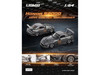 Honda S2000 Varis Wide Version Dark Panther RHD Right Hand Drive Dark Gray Metallic with Carbon Hood 1/64 Diecast Model Car Liomio LI64-HSVW-001