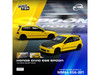 Honda Civic EG6 RHD Right Hand Drive Spoon Racing Yellow with Carbon Hood 1/64 Diecast Model Car Model Model MM64-EG6-001